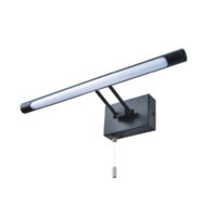 Chai 3000k LED Bathroom Over Mirror Light Matt Black IP44