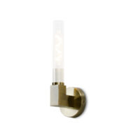 Conesville Bathroom Wall Lamp, E27, IP44, Antique Brass