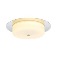 Arctic Bathroom LED Ceiling Light In Polished Chrome And White Finish IP44