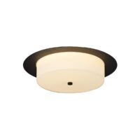 Arctic Bathroom LED Ceiling Light In a Sand Black And White Finish IP44