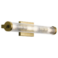 Kichler Azores Bathroom Wall Lamp Natural Brass, IP44