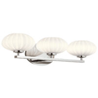 Kichler Pim Bathroom Wall Lamp Polished Chrome, 3000K, IP44