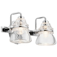 Kichler Talland Bathroom Wall Lamp Polished Chrome, IP44