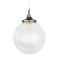 Laguna Bathroom Globe Pendant, Antique Silver, IP44