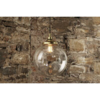 Laguna Bathroom Globe Pendant, Polished Brass, IP44