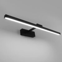 Aougo - led Bathroom Mirror Light 50cm, 12W, IP44 Waterproof Bathroom Wall Light 180° Rotatable, Modern Bathroom Mirror Light, Cool White 5500K,