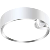ZVD - led Ceiling Light with Motion Sensor Battery Operated IP64 - Kitchen, Bedroom, Bathroom, Hallway (Batteries Not Included)