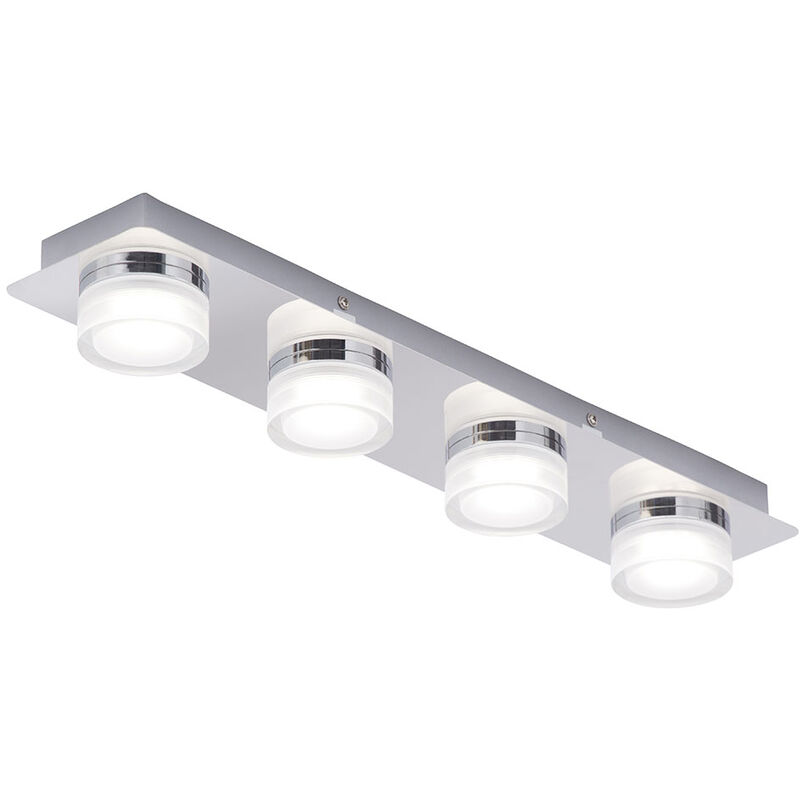 Bolton Spotlight Bar Bathroom IP44 4 Arm Fitting - Polished Chrome - Litecraft