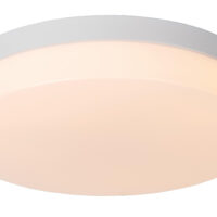 Biskit Modern Flush ceiling light Bathroom - Ø 34,5cm - LED - 1x24W 2700K - IP44 - White