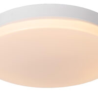 Biskit Modern Flush ceiling light Bathroom - Ø 40cm - LED - 1x36W 2700K - IP44 - White