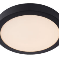 Brice-Led Modern Flush Ceiling Light Bathroom - Ø 30cm - LED Dim. - 1x30W 3000K - IP44 - Black