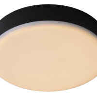 Ceres-Led Modern Flush Ceiling Light Bathroom - Ø 21.5cm- LED Dim. - 1x30W 3000K - IP44 - Black