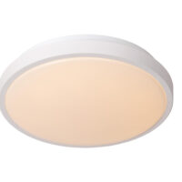Dasher Modern Flush ceiling light Bathroom - Ø 29,3cm - LED - 1x12W 2700K - IP44 - White