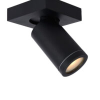 Taylor Modern Ceiling Spotlight Bathroom - LED Dim to warm - GU10 - 1x5W 2200K/3000K - IP44 - Black