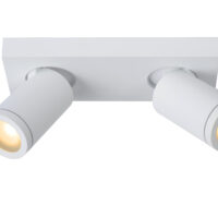 Taylor Modern Twin Ceiling Spotlight Bathroom - LED Dim to warm - GU10 - 2x5W 2200K/3000K - IP44 - White