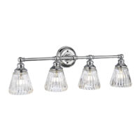Quintiesse QN-KEYNES4-BATH Keynes 4 Light Bathroom  Wall Light In Polished Chrome IP44