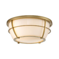 Quoizel Chance Bathroom Ceiling Light Painted Natural Brass, IP44