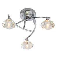 Reena 3 Light Bathroom Ceiling Light Chrome IP44