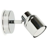 Benton Adjustable Single Spotlight IP44 Bathroom Wall Light with Cool LED Bulb
