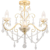 Wholesale Domestic - Forum Vela 3 Light Bathroom Ceiling Light Satin Brass, Clear IP44