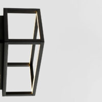 Tide 60cm Bathroom Over Mirror Light Matt Black 3000K IP44