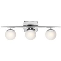 KL/JASPER3 BATH Jasper 3 Light Bathroom Wall Light In Polished Chrome
