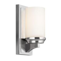 FE/AMALIA1/SBATH Amalia 1 Light Small Bathroom Wall Light In Polished Chrome - Height: 241mm