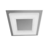 Mantra M8233 Marcel Bathroom Square LED Flush Ceiling Light In Chrome