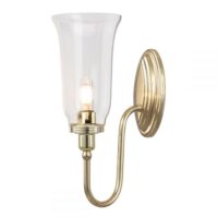Elstead BATH/BLAKE2 PB Blake 1 Light Bathroom Wall Light In Polished Brass