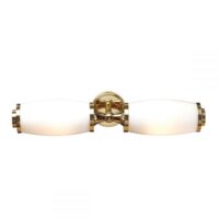 Elstead BATH/ELIOT2 PB Eliot 2 Light Bathroom Wall Light In Polished Brass