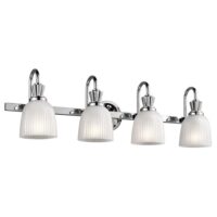 KL/CORA4 BATH Cora 4 Light Bathroom Wall Light In Polished Chrome