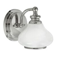 HK/AINSLEY1 BATH Ainsley1 Light Bathroom Wall Light In Polished Chrome