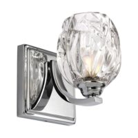 FE/KALLI1 BATH Kalli 1 Light Bathroom Wall Light In Polished Chrome