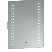 13760 Perle LED Illuminated Bathroom Mirror in Matt Silver