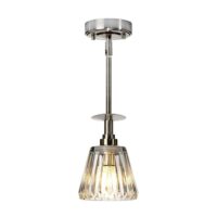 BATH/AGATHA1PBN Agatha 1 Light Bathroom Ceiling Pendant In Brushed Nickel