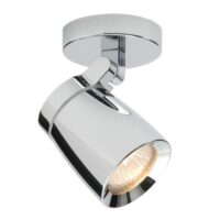 Saxby 39166 Knight 1 Light Bathroom Chrome Ceiling Spotlight