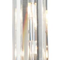 Saxby 39629 Crystal Double Bathroom Chrome and Glass Wall Light