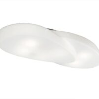 Mantra M1892 Ufo 6 Light Bathroom Flush Ceiling Light In Matt And Opal White