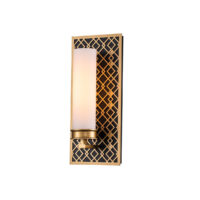 Ziggy Bathroom Wall Lamp, Lacquered Gold IP44