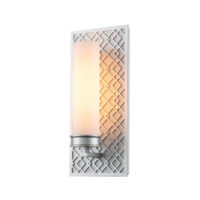 Ziggy Bathroom Wall Lamp, Lacquered Silver IP44